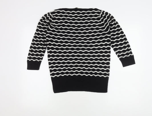 Womens UK Size M Oasis Black Pullover Jumper