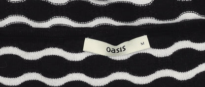 Womens UK Size M Oasis Black Pullover Jumper