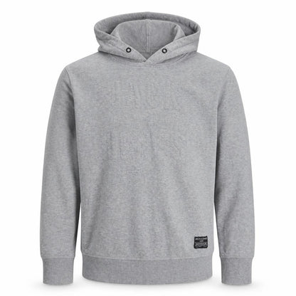 Jack & Jones Womens Grey Hoodie, 1X, Logo Accent