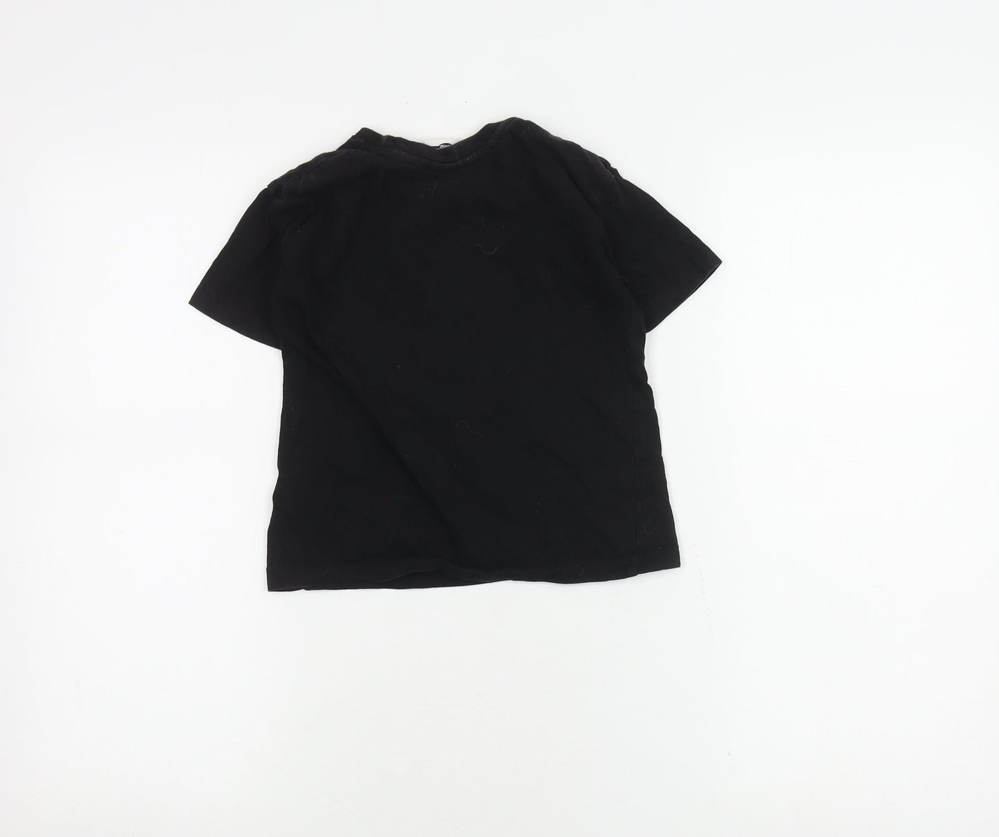 Primark Boys Black Jurassic World T-Shirt 6-7Y with Sequin Accents