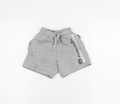 Bench Boys Grey Sweat Shorts, Size 6, Casual Summer Wear