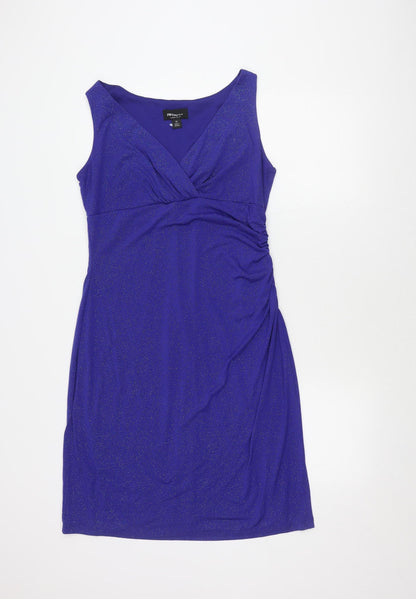 RN Studio Blue Knee-Length Sheath Dress Size 12