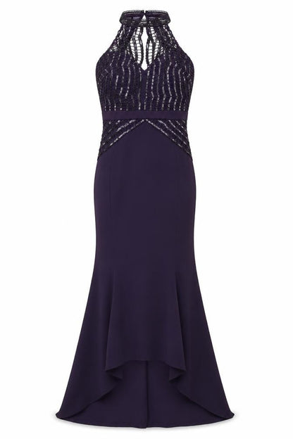Lipsy Women's Purple Sleeveless Dress UK 10