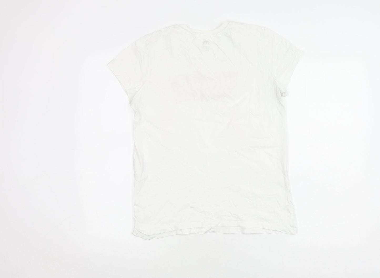 Womens UK Size M Levi's White Basic T-Shirt