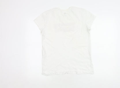 Womens UK Size M Levi's White Basic T-Shirt