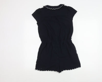 Next Black Teen Playsuit, Size 14, Collared, Casual Wear
