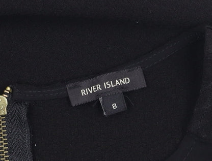 River Island Women's Black Sheath Dress Size 8