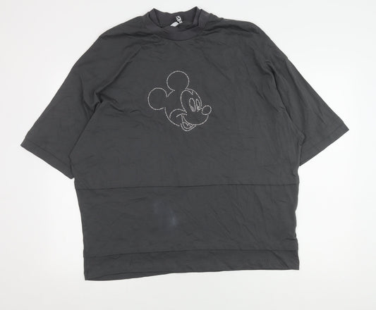 ASOS DESIGN Unisex Mickey Mouse Grey T-Shirt S