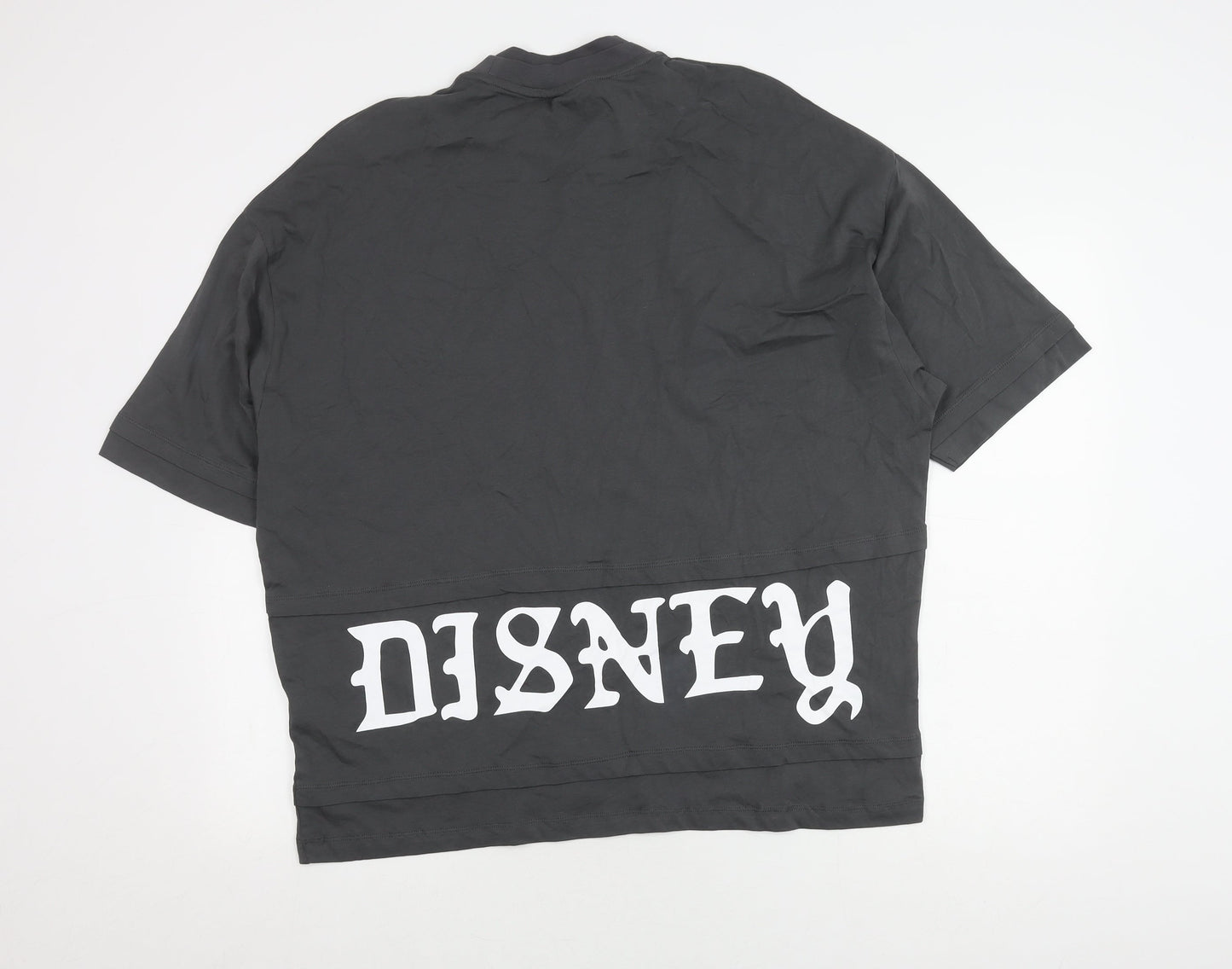 Unisex Adults UK Size S ASOS DESIGN Grey Basic T-Shirt