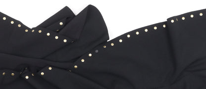 River Island Women's Black Studded Dress Size 8