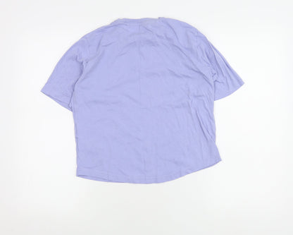 Elle Girls Purple T-Shirt 14-15 Years with Logo Accents
