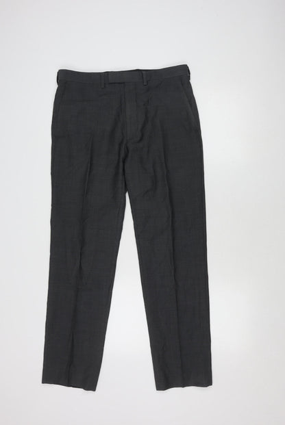 John Lewis Men's Black Dress Pants, Size 32R, Formal Wear