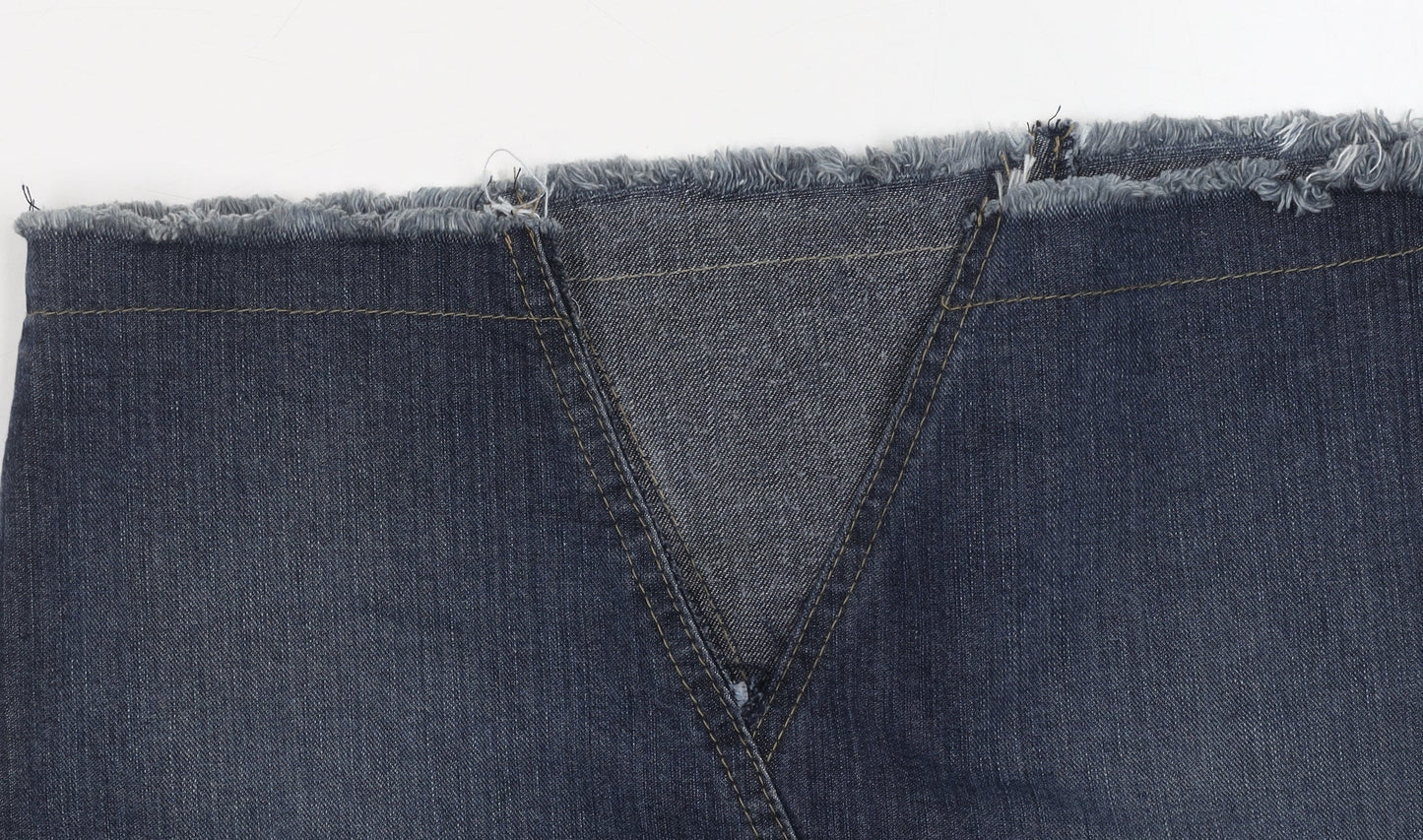 Dorothy Perkins Women's Blue Denim Pencil Skirt Size 6