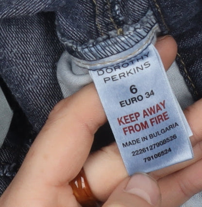 Dorothy Perkins Women's Blue Denim Pencil Skirt Size 6