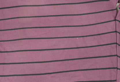 James Pringle Men's Purple Striped Pullover Jumper, L