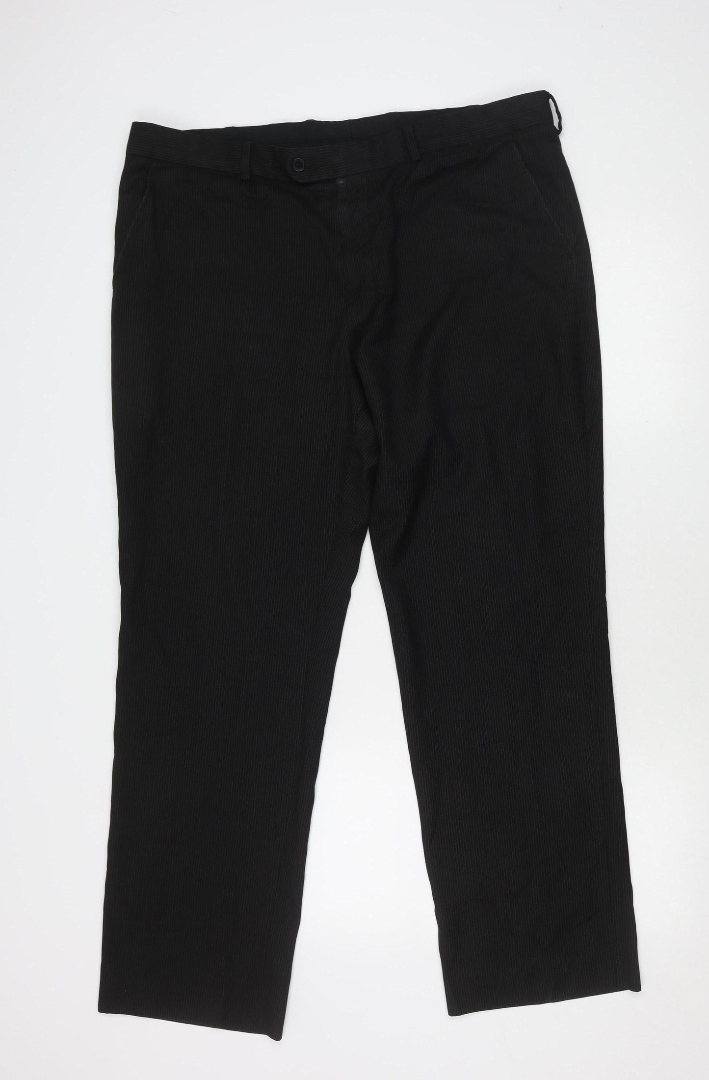 Karl Jackson Black Mens Dress Trousers 40in Waist