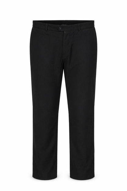 Mens UK Size 40 karl jackson Regular Fit Dress Pants Black Trousers