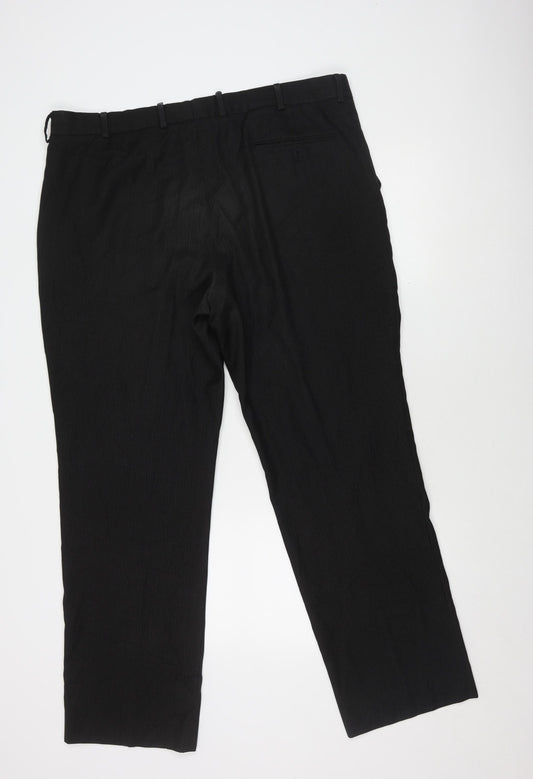 Karl Jackson Black Mens Dress Trousers 40in Waist