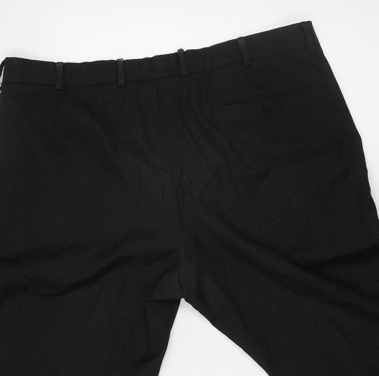 Karl Jackson Black Mens Dress Trousers 40in Waist