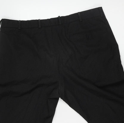 Karl Jackson Black Mens Dress Trousers 40in Waist