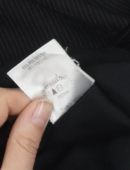 Karl Jackson Black Mens Dress Trousers 40in Waist