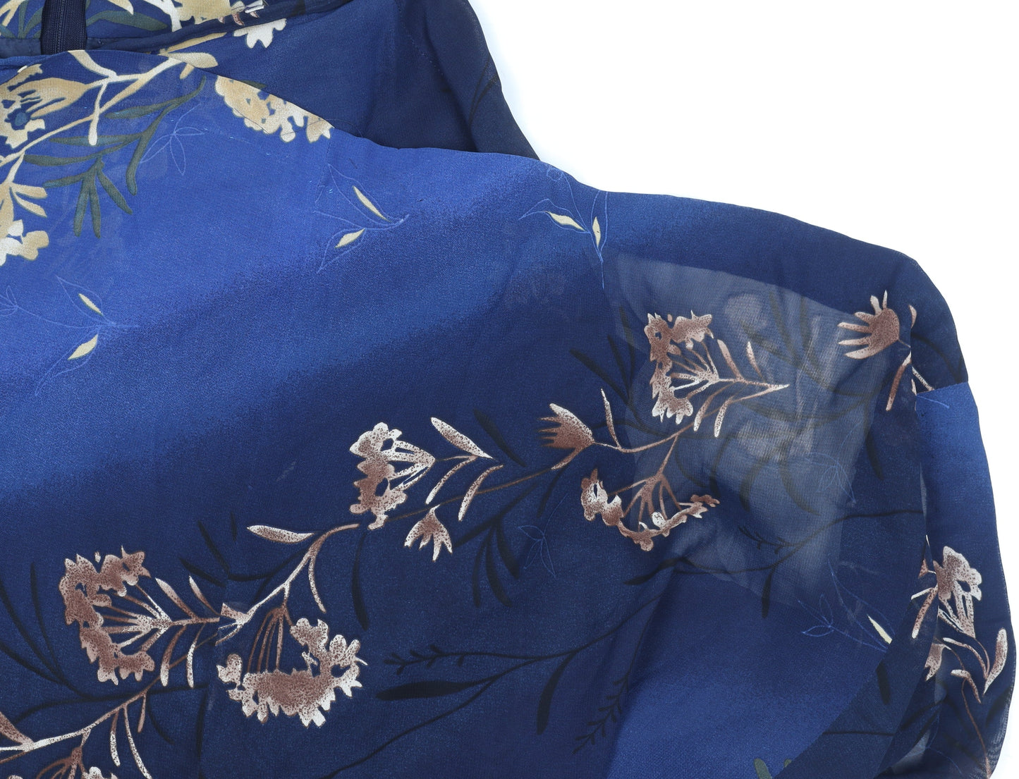 Lakeland Women's Blue Floral Skirt, Size 16