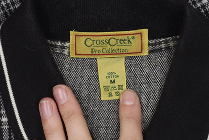 CrossCreek Men's Black Check M Polo Shirt