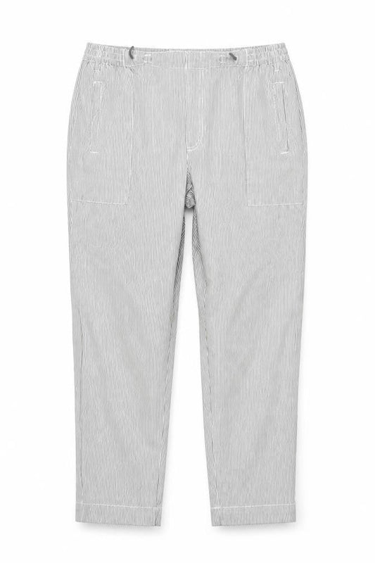 Unisex Adultss UK Size L Cotton Traders Regular Fit Casual Grey Trousers