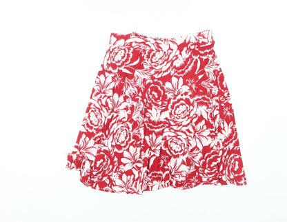 Next Women's Red Floral Skirt Size 8T