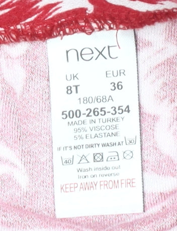 Next Women's Red Floral Skirt Size 8T