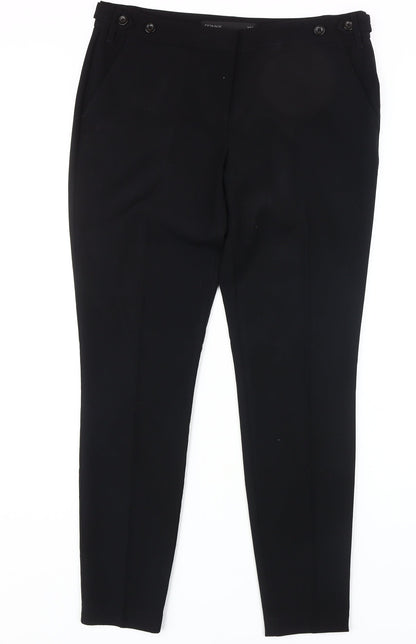 Womens UK Size 12 NEXT Classic Fit Workwear Business Black Trousers