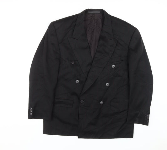 Mens UK Size 42 Burton Regular Black Suit Jacket