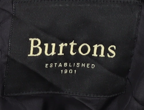 Mens UK Size 42 Burton Regular Black Suit Jacket