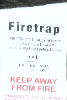 Firetrap Men's Green High Neck Pullover Jumper L