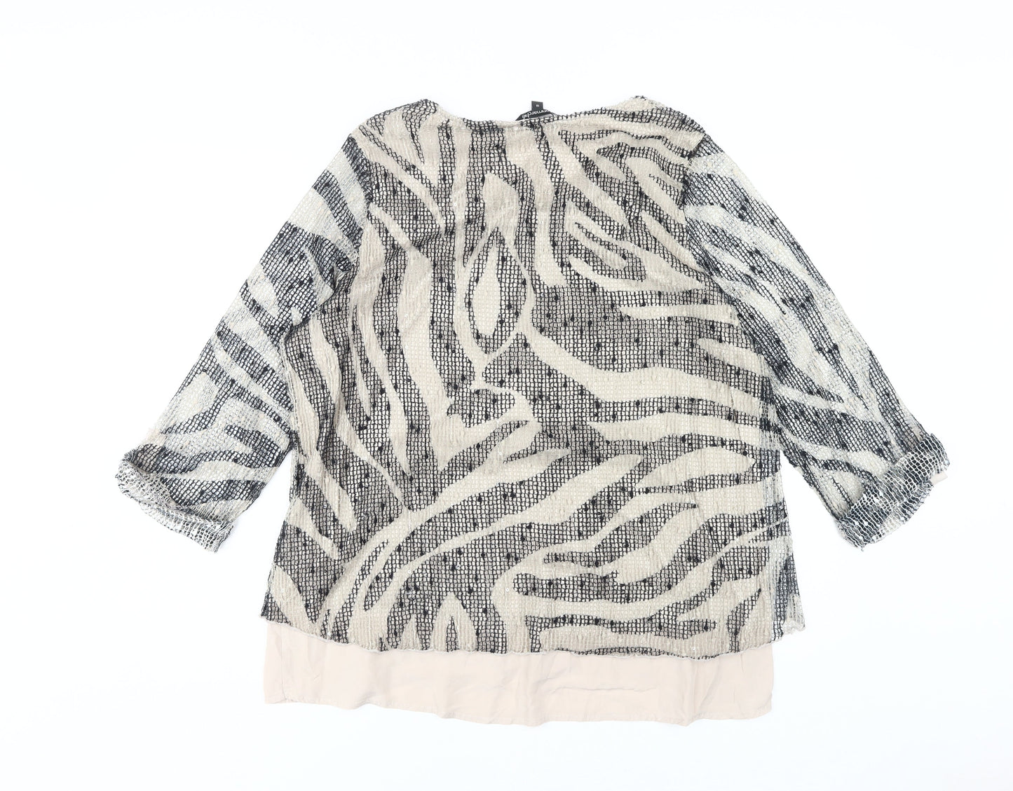 Bonmarché Women's Multicoloured Animal Print Top