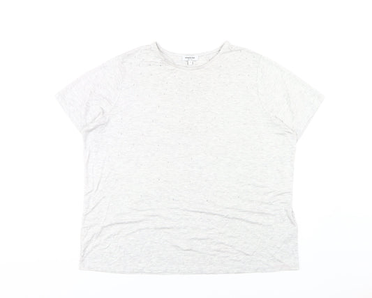 Womens UK Size 18 Simply Be Grey Basic T-Shirt