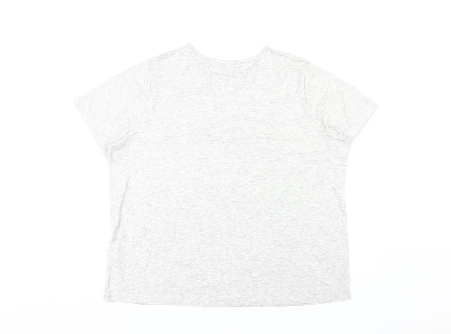 Womens UK Size 18 Simply Be Grey Basic T-Shirt