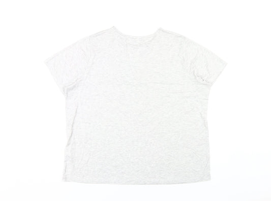 Womens UK Size 18 Simply Be Grey Basic T-Shirt