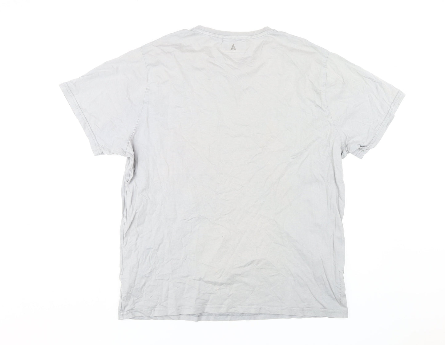 Technicals Men's Grey XL Cotton Crew Neck T-Shirt