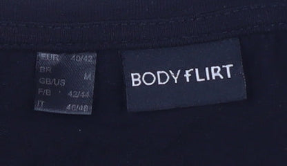 Womens UK Size M BODYFLIRT Black  T-Shirt