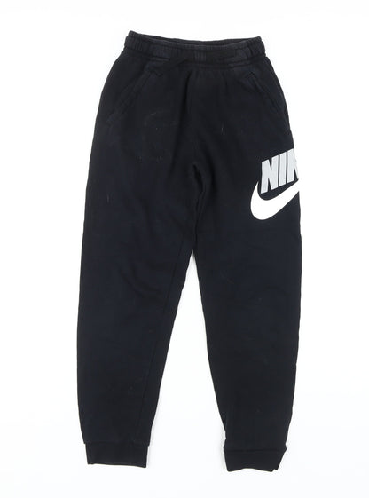 Nike Boys Black Jogger Trousers L Casual Sports