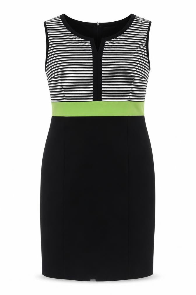 Debenhams Women's Black Striped Plus Size Dress 22