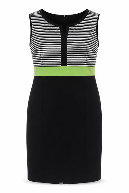 Debenhams Women's Black Striped Plus Size Dress 22