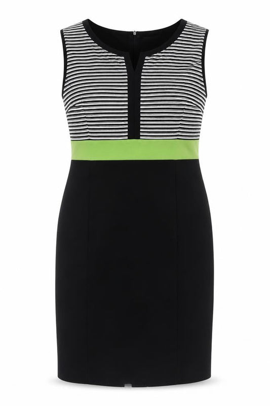 Debenhams Women's Black Striped Plus Size Dress 22