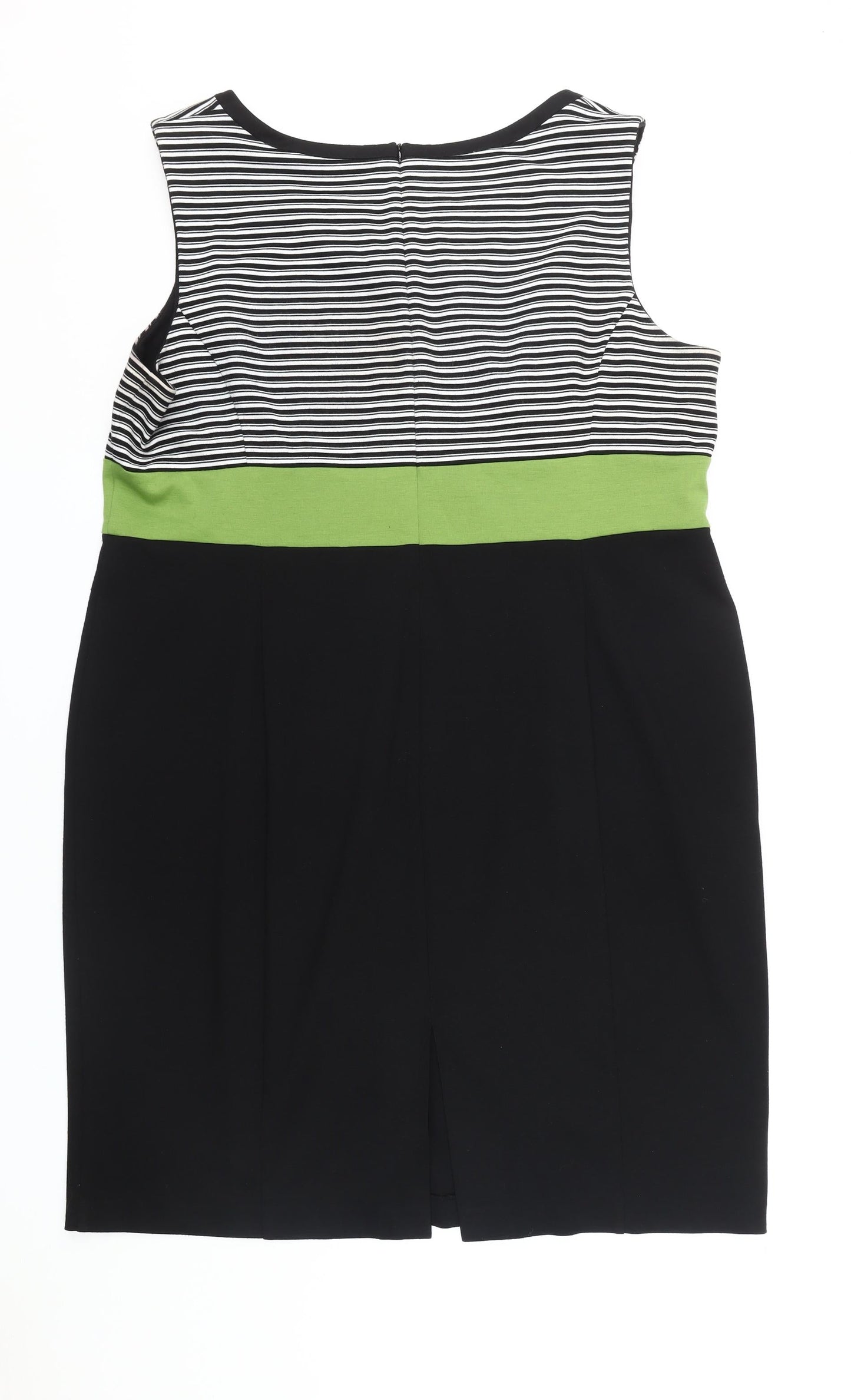 Debenhams Women's Black Striped Plus Size Dress 22