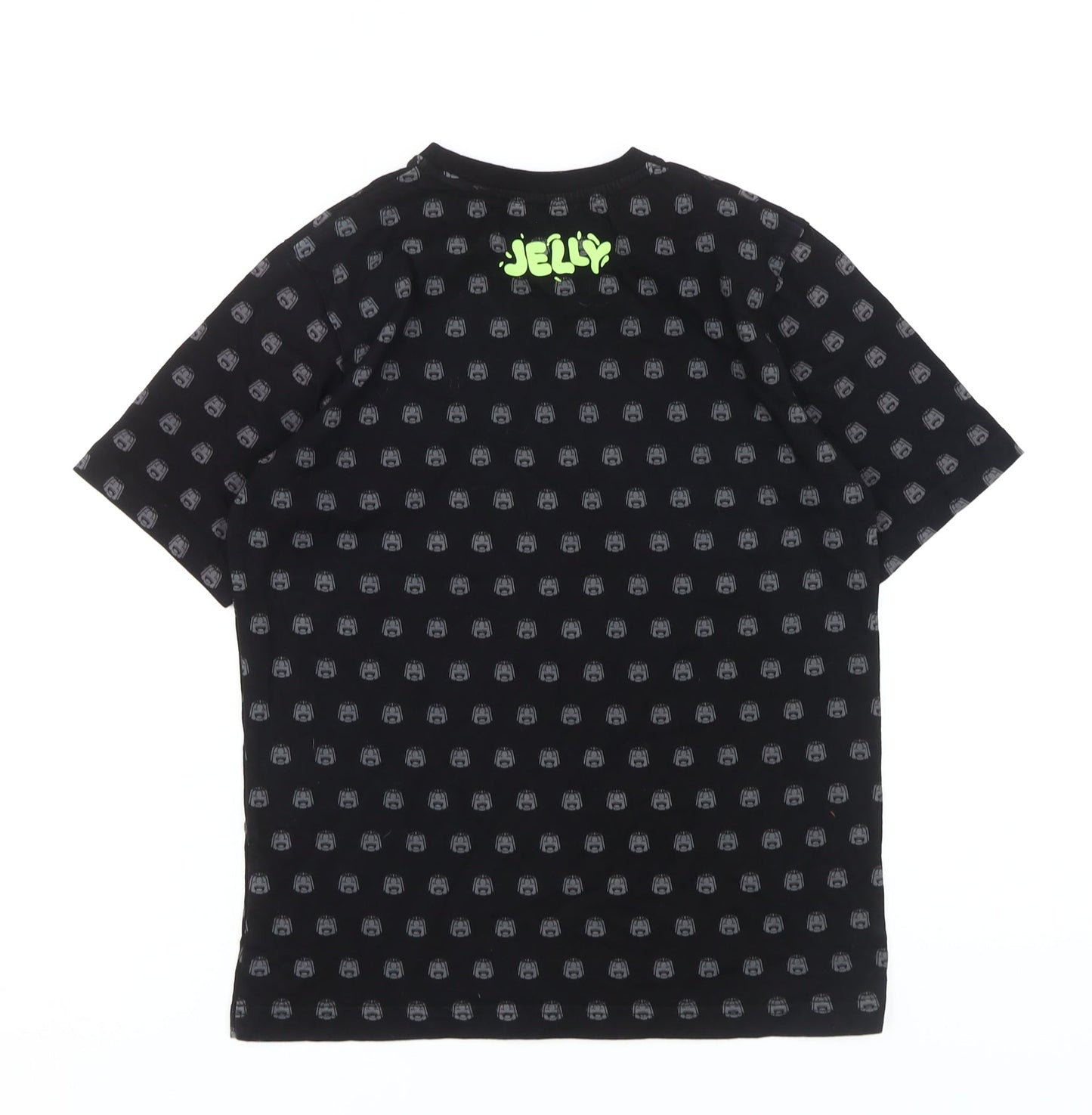 Jelly Boys Black Graphic Print T-Shirt M Pullover