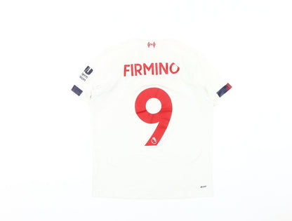 New Balance Boys Football Jersey White 11-12 Years Logo Tee