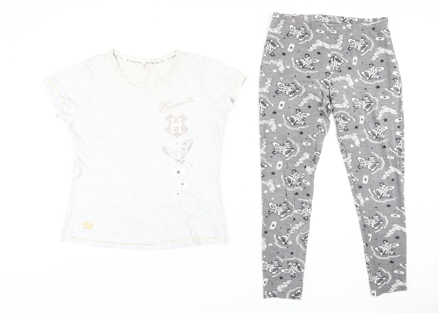Harry Potter Unisex Grey Pyjama Set UK 12-14