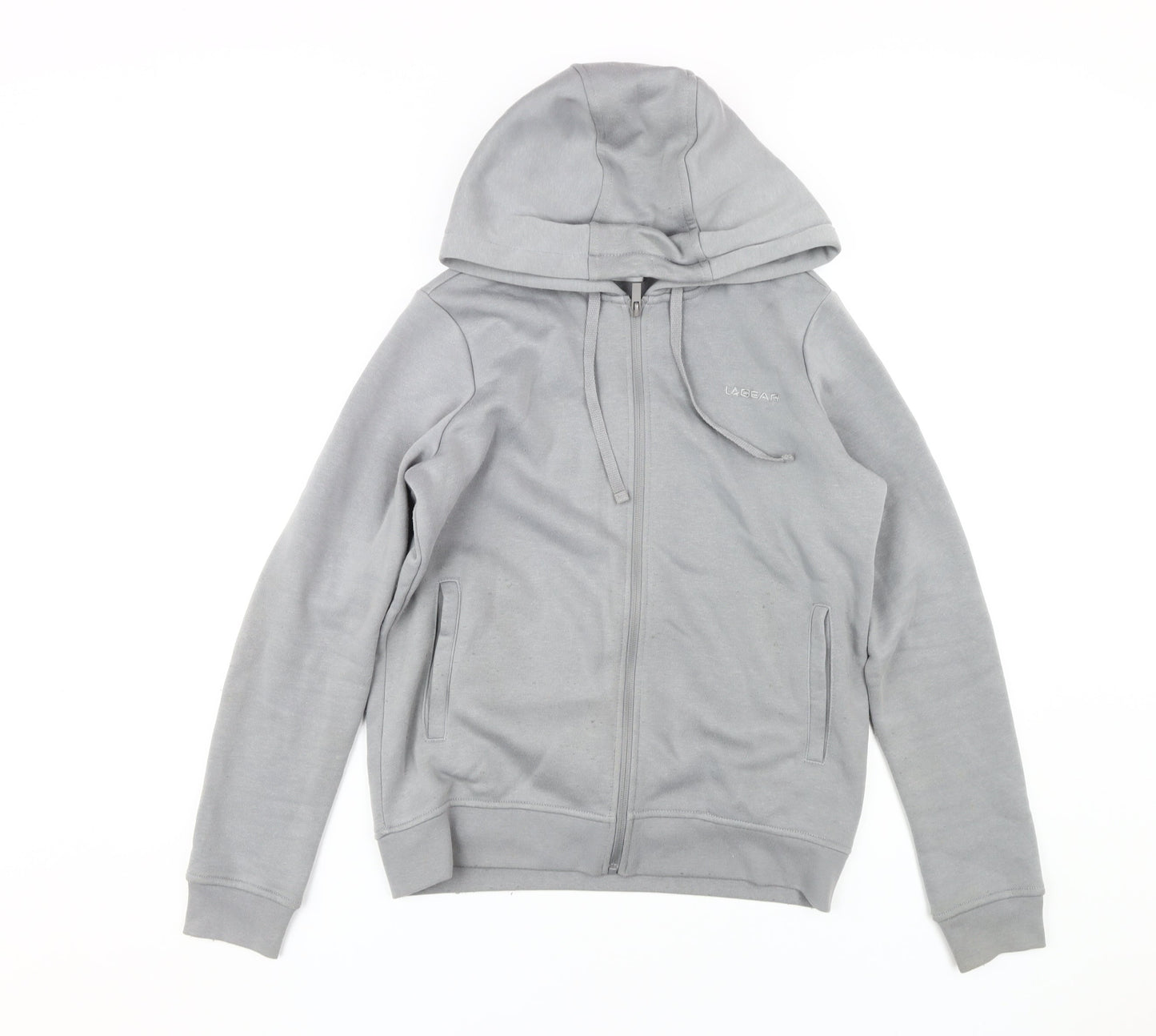 Womens UK Size 10 LA Gear Grey Full Zip Hoodie