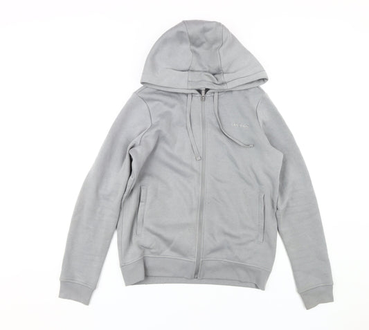 Womens UK Size 10 LA Gear Grey Full Zip Hoodie